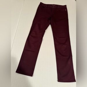Banana Republic Slim Fit Burgundy Traveler Pants - Tall Size - 35x36